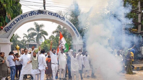 Karnataka Election Results 2023 LIVE: Congress’ wins+leads at 134, BJP at 64